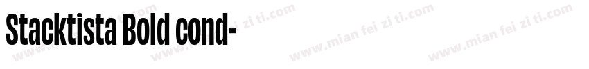 Stacktista Bold cond字体转换